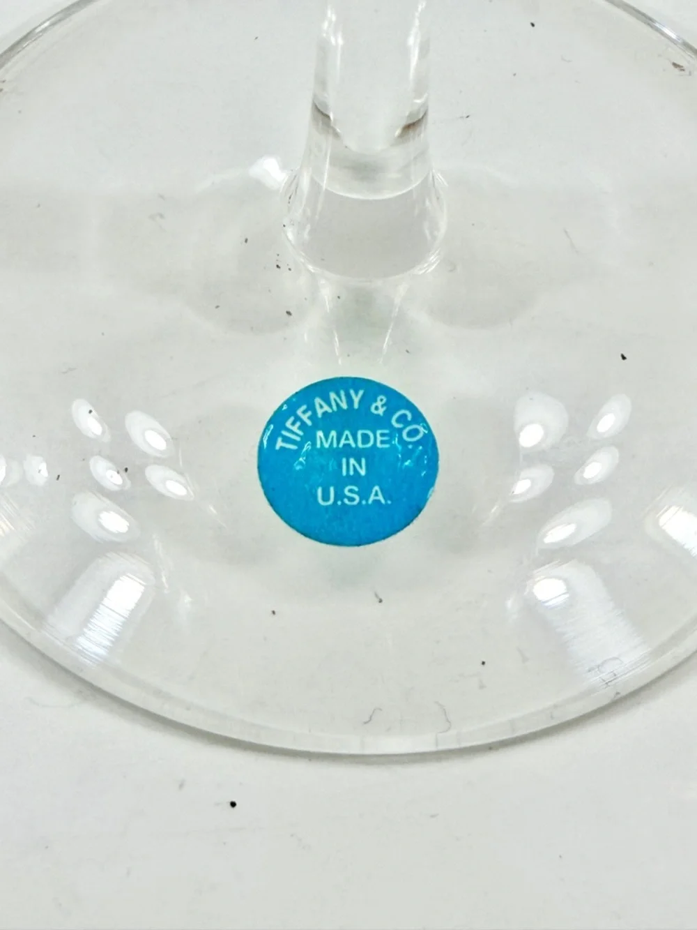 NWT‎ Tiffany & Co All Purpose Crystal Wine Glass Goblet Signed Made In USA